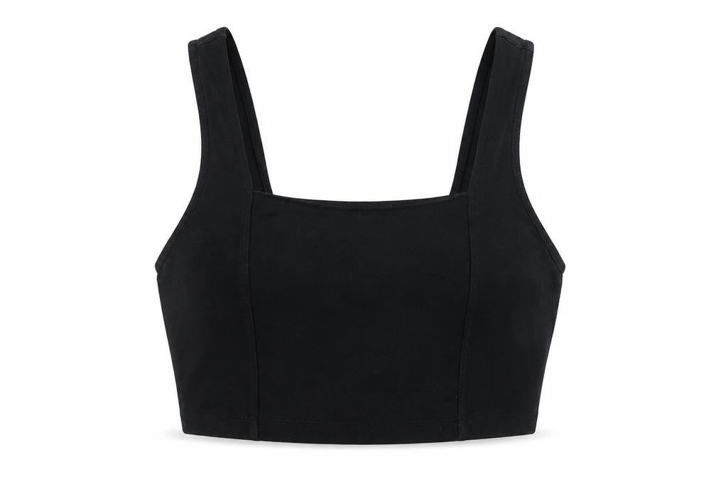 Womens UK Size 16 ASOS DESIGN Black Cropped Tank