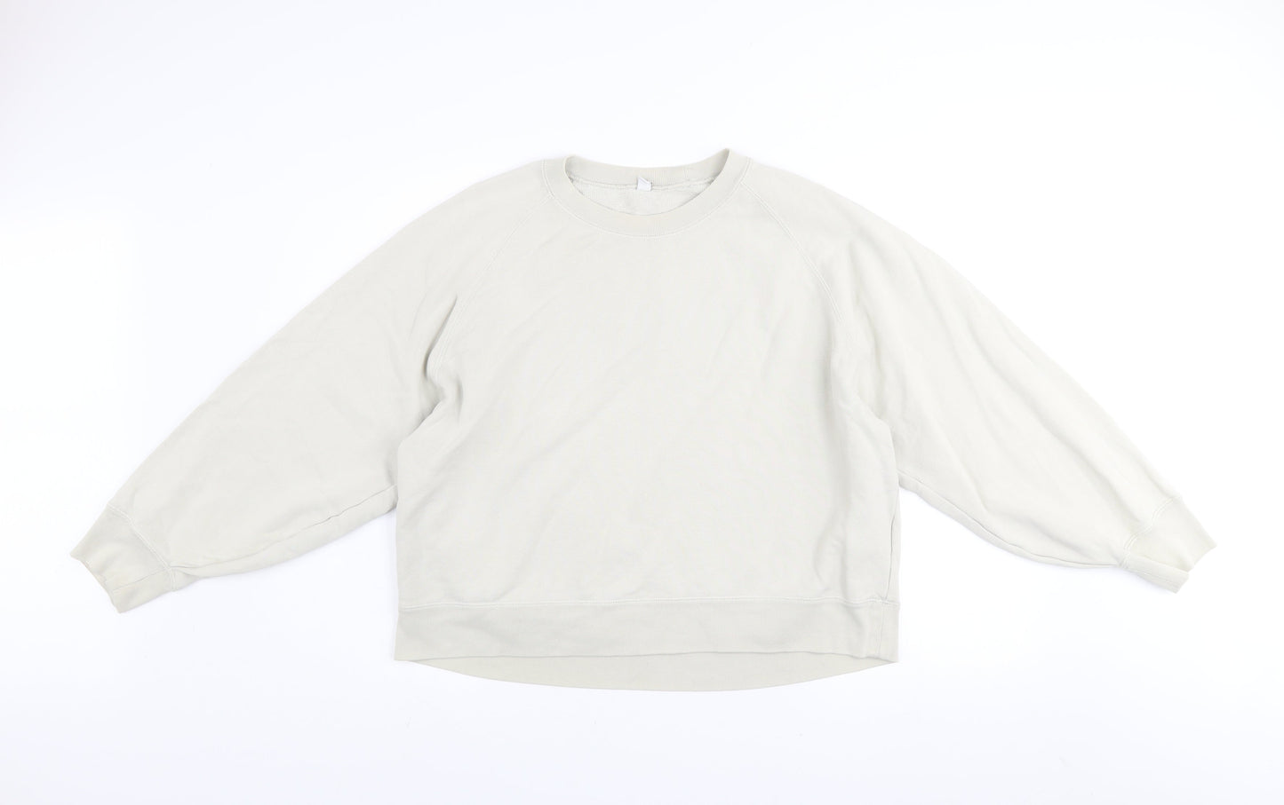 Womens UK Size XL Uniqlo Beige Pullover Sweatshirt
