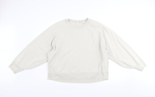 Womens UK Size XL Uniqlo Beige Pullover Sweatshirt