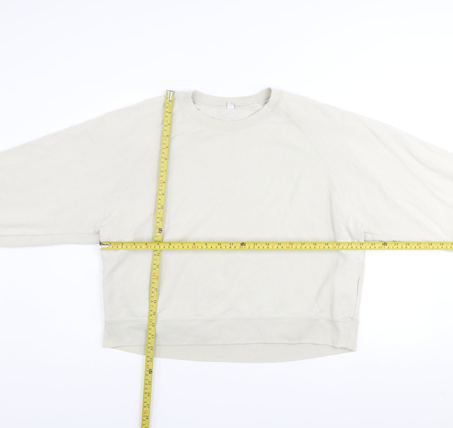 Womens UK Size XL Uniqlo Beige Pullover Sweatshirt