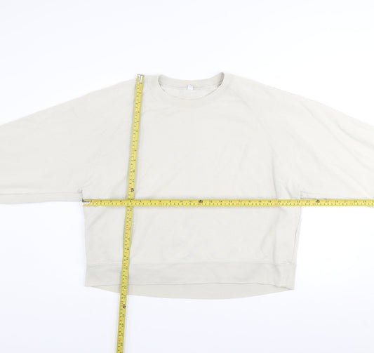 Womens UK Size XL Uniqlo Beige Pullover Sweatshirt