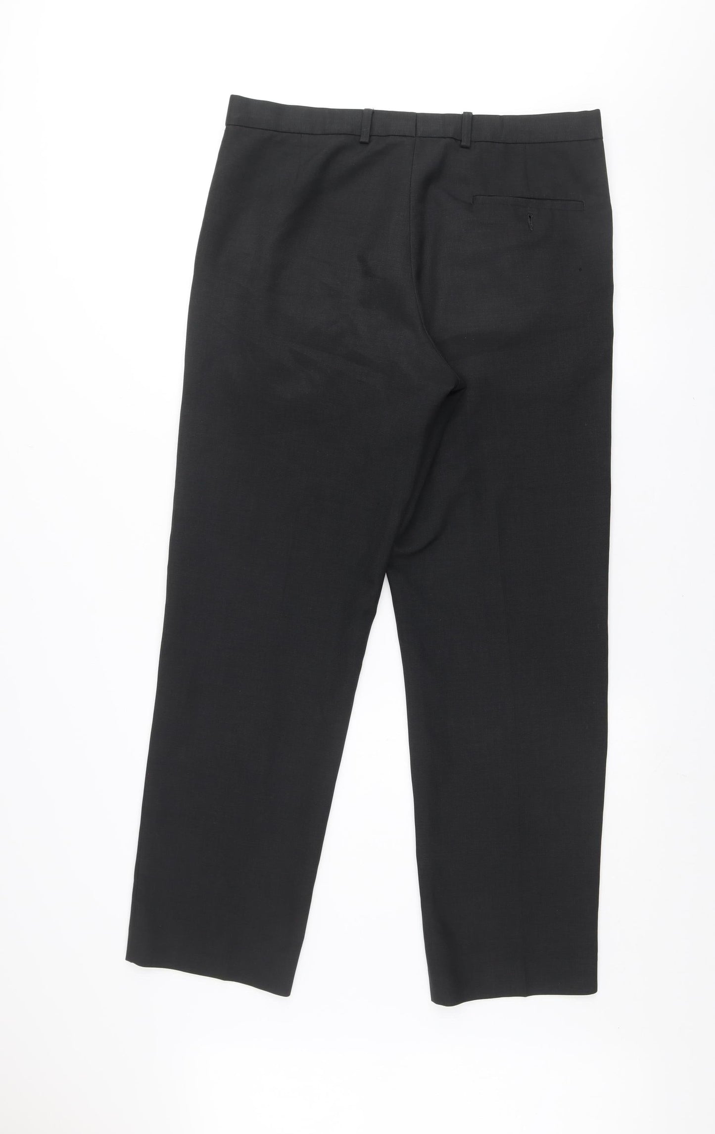 Dunnes Stores Men’s Black 34W 31L Regular Fit Dress Trousers