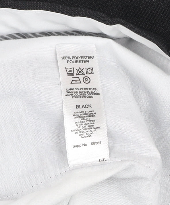 Dunnes Stores Men’s Black 34W 31L Regular Fit Dress Trousers