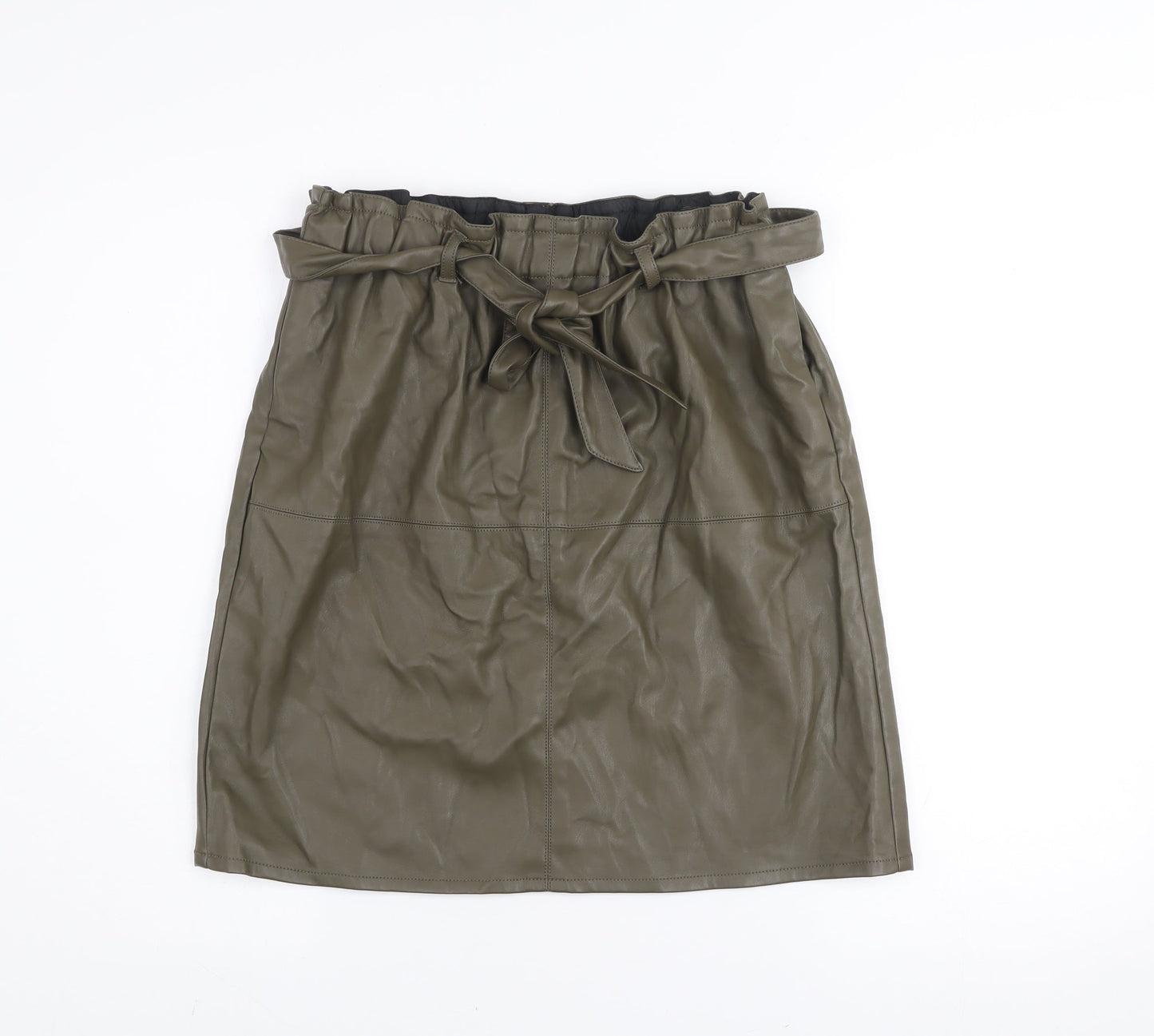 Womens UK Size 12 Only Straight & Pencil Faux Leather Skirt