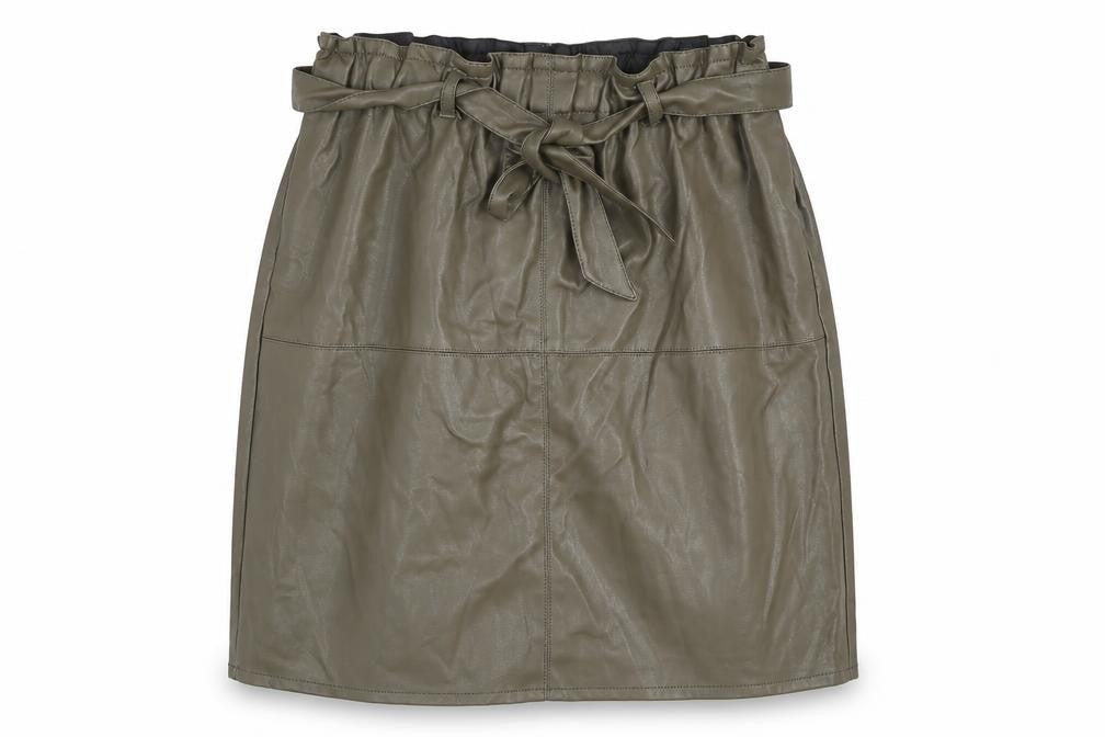 Womens UK Size 12 Only Straight & Pencil Faux Leather Skirt