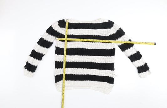 Womens UK Size M Zara Multicoloured Pullover Jumper