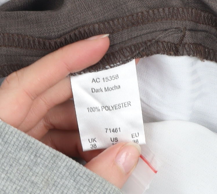 Cotton Traders Men's Brown 38 Classic Fit Straight Dress Pants