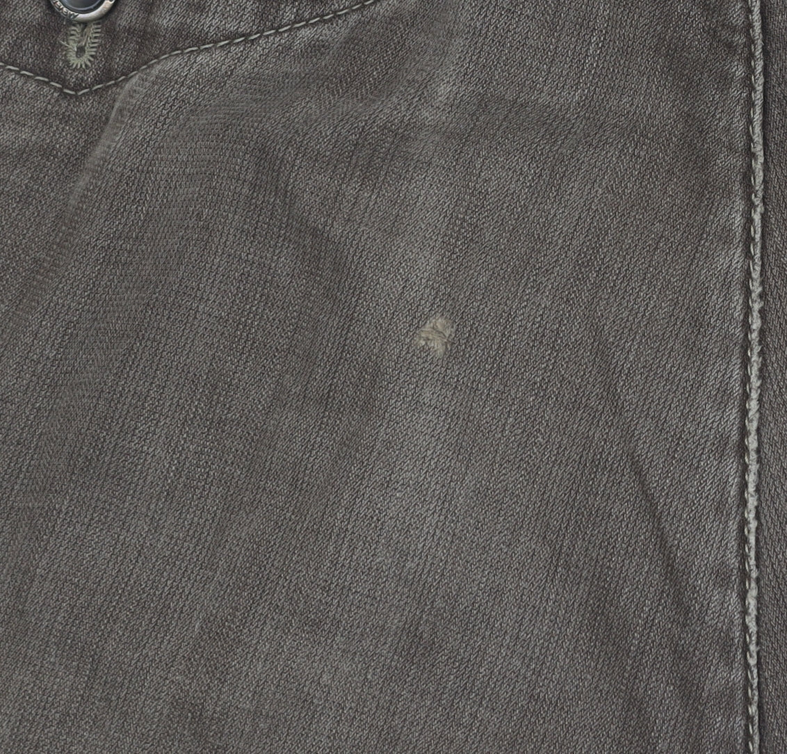 Meyer Men's Brown Chicago Chino Trousers Size 36/32 Cotton Blend