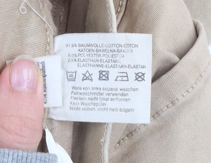 Womens UK Size 8 ZERRES Regular Fit Straight Beige Jeans