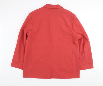 Mens UK Size 2XL Zara Red Basic Jacket