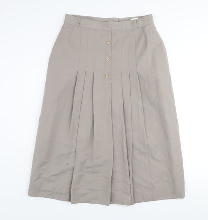 Womens UK Size 16 St. Bernard Pleated Twill Skirt
