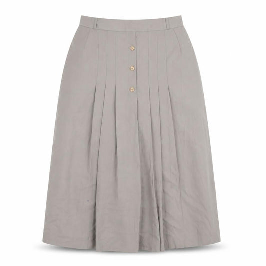 Womens UK Size 16 St. Bernard Pleated Twill Skirt