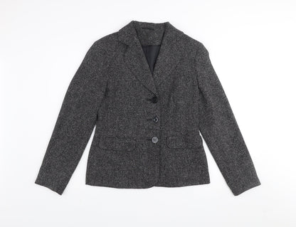 Womens UK Size 12 E-vie Grey Basic Jacket