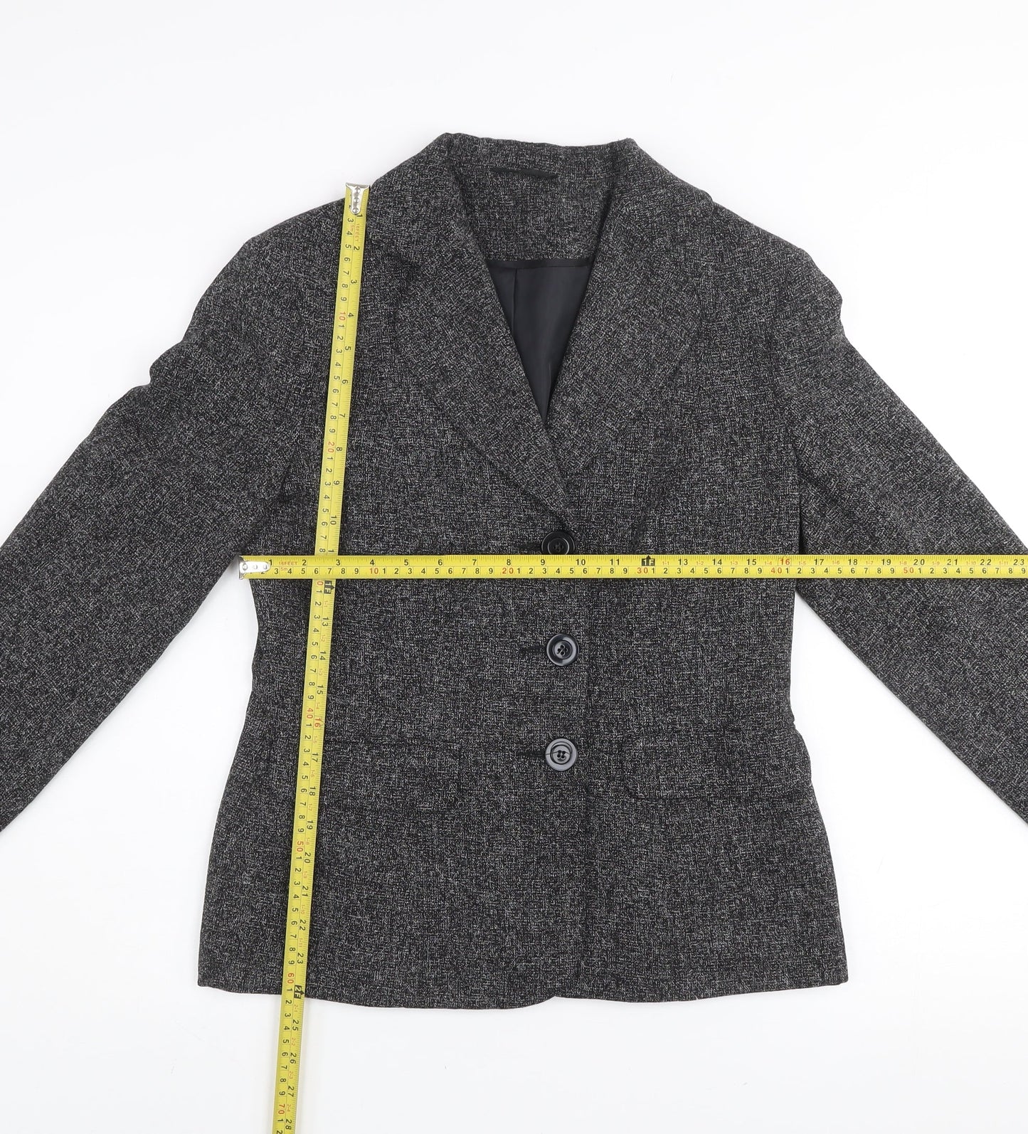 Womens UK Size 12 E-vie Grey Basic Jacket