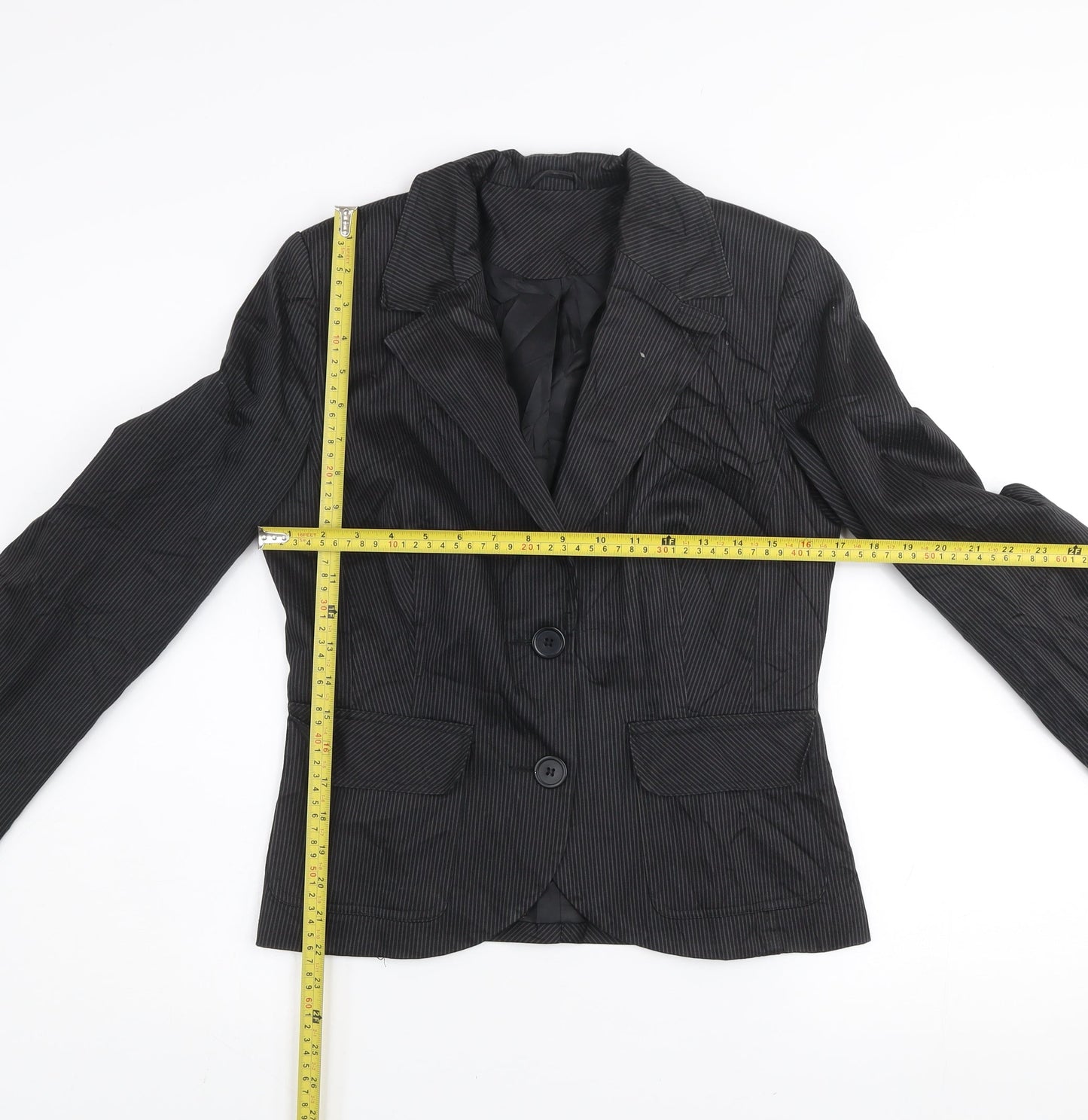 Womens UK Size 12 New Look Black Basic Jacket
