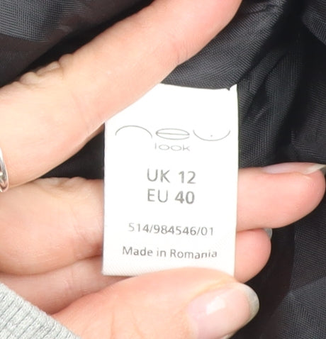 Womens UK Size 12 New Look Black Basic Jacket