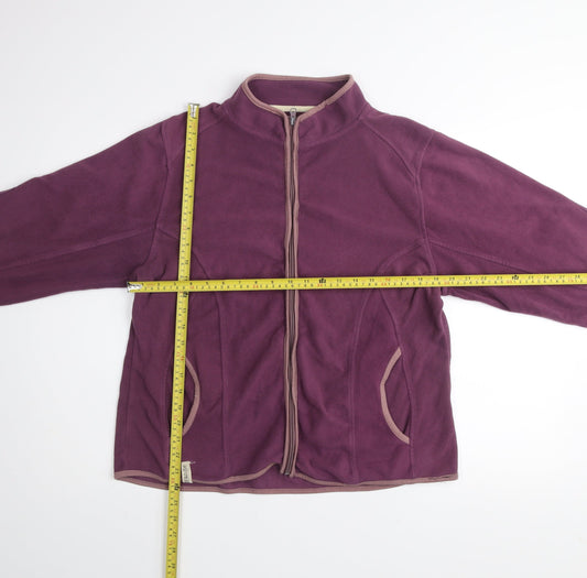 Granite Outdoors Women's Purple Fleece Jacket Size 16 Full Zip Warm