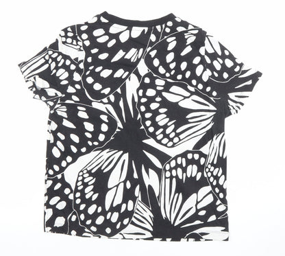 Womens UK Size 6 NEXT Black Basic T-Shirt