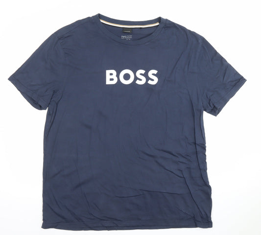 Mens UK Size XL HUGO BOSS Blue  T-Shirt