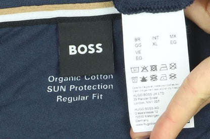 Mens UK Size XL HUGO BOSS Blue  T-Shirt