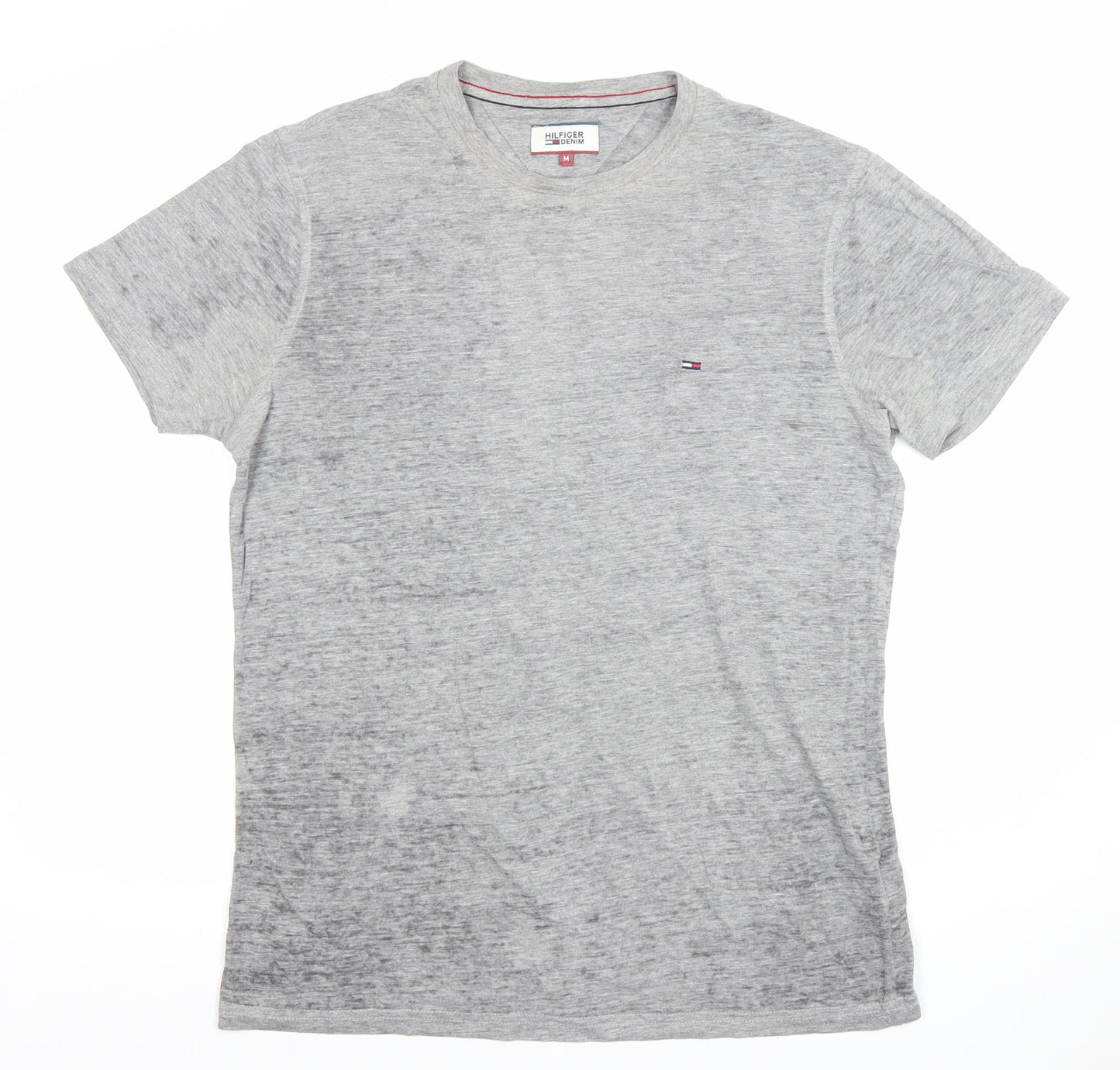 Tommy Hilfiger Men’s Grey Crew Neck Short Sleeve Cotton T-Shirt M