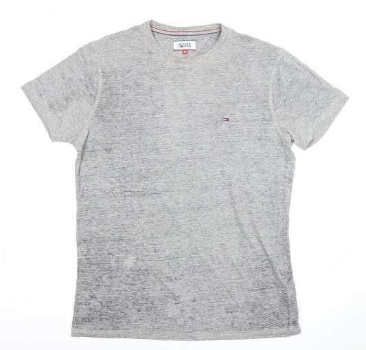 Tommy Hilfiger Men’s Grey Crew Neck Short Sleeve Cotton T-Shirt M