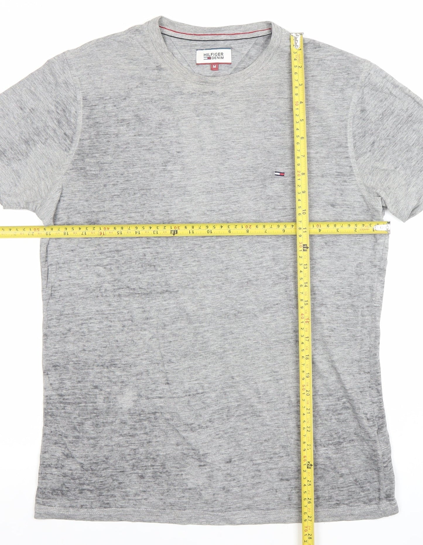 Tommy Hilfiger Men’s Grey Crew Neck Short Sleeve Cotton T-Shirt M