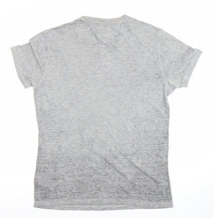 Tommy Hilfiger Men’s Grey Crew Neck Short Sleeve Cotton T-Shirt M