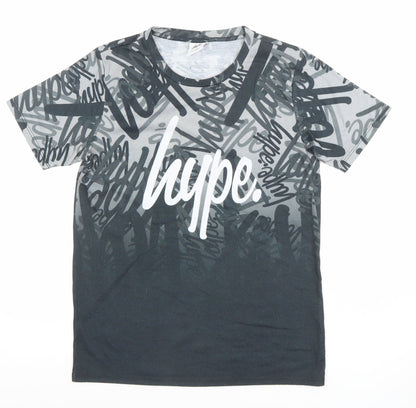 Boys UK Size 13 Years Hype Black Basic T-Shirt
