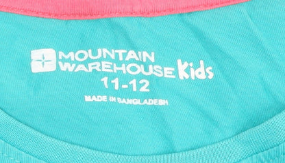 Boys UK Size 11-12 Years Mountain Warehouse Blue Basic T-Shirt