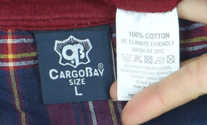 Mens UK Size L CargoBay Red  T-Shirt