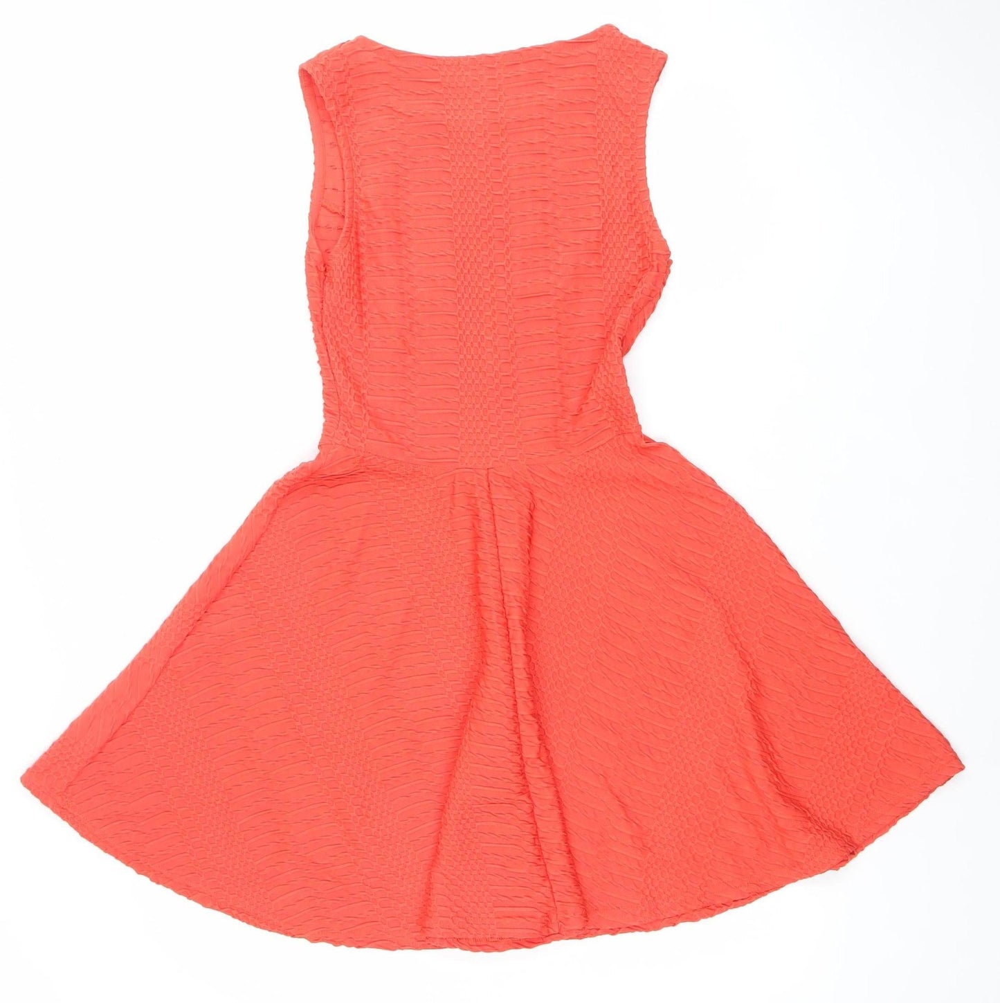 Womens UK Size 10 Cameo Rose Fit & Flare Dress