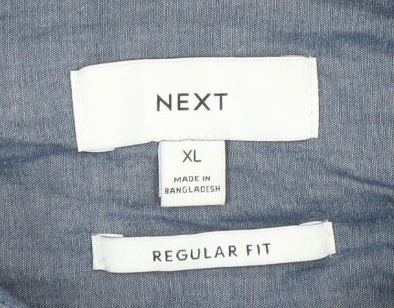 Mens UK Collar Size XL NEXT Smart Blue  Dress Shirt