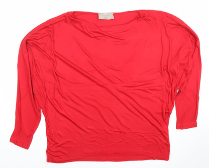Womens UK Size 12 Paul Costelloe Living Studio Red Basic Blouse