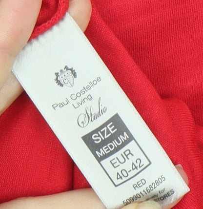 Womens UK Size 12 Paul Costelloe Living Studio Red Basic Blouse