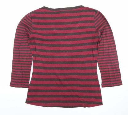 Womens UK Size L KEW Red Basic T-Shirt