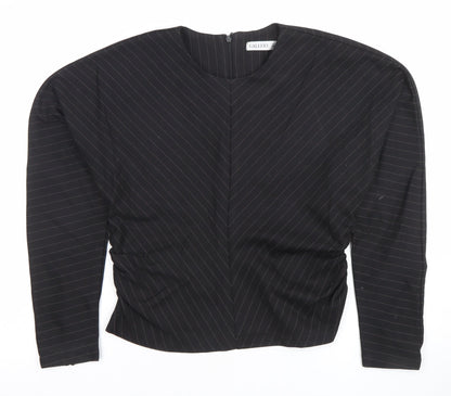 Womens UK Size 10 Gallery Black Basic Blouse
