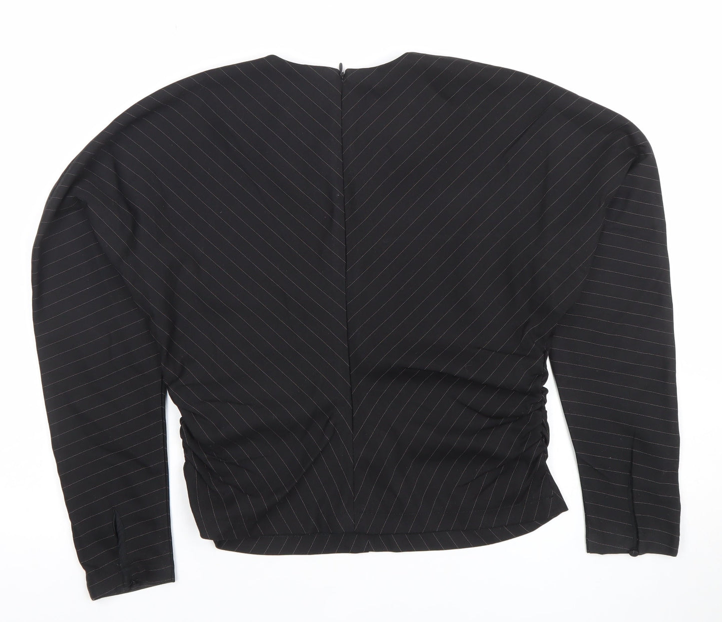 Womens UK Size 10 Gallery Black Basic Blouse