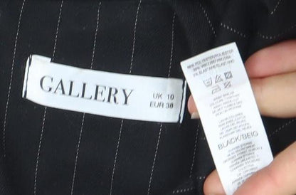 Womens UK Size 10 Gallery Black Basic Blouse