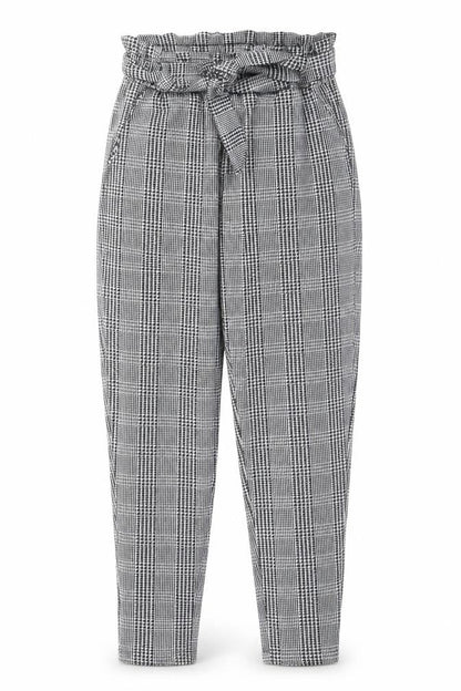 Womens UK Size 8 New Look Regular Fit Paperbag Grey Trousers