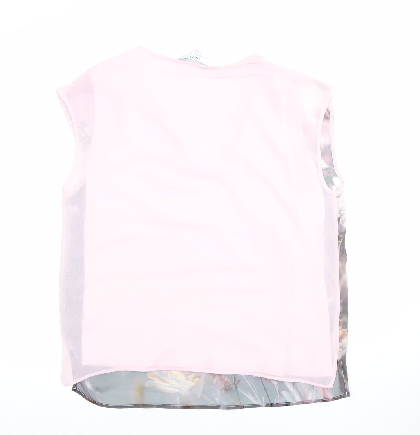 Womens UK Size 8 NEXT Pink Basic Blouse