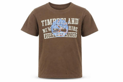 Boys UK Size 6 Years Timberland Brown Basic T-Shirt