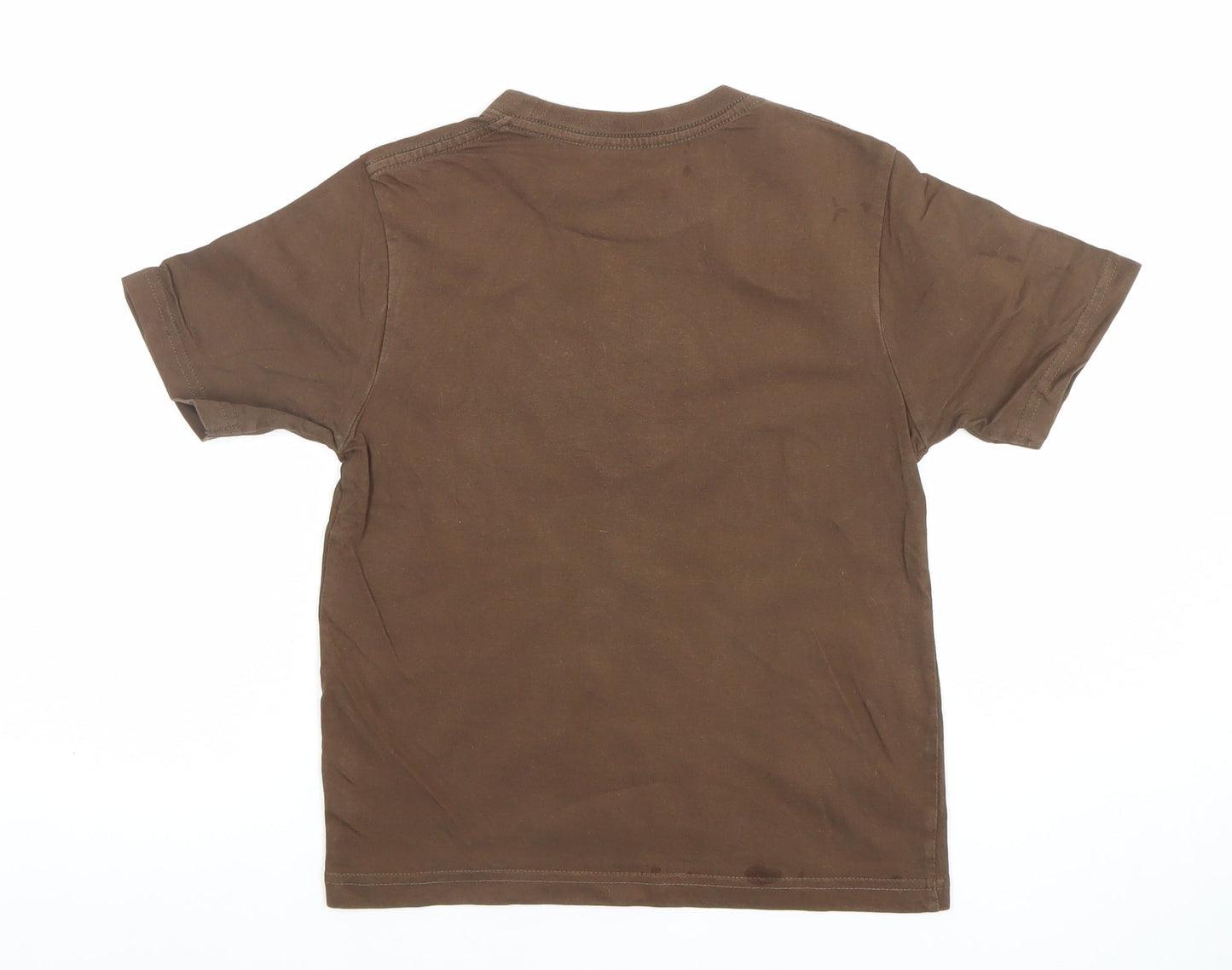 Boys UK Size 6 Years Timberland Brown Basic T-Shirt