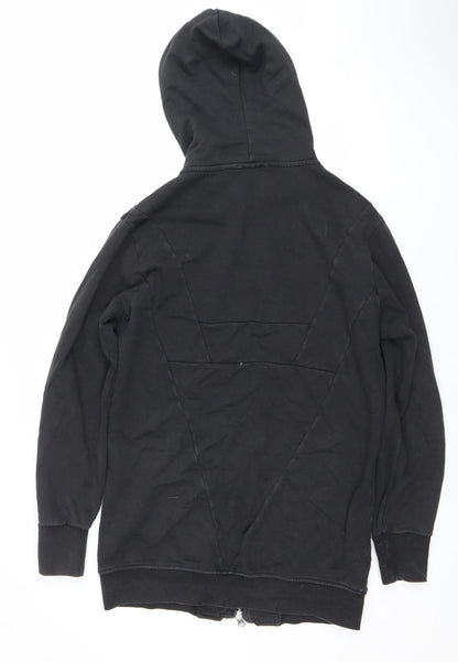 Adidas Men's Black Full Zip Hoodie Size S Cotton Sportswear