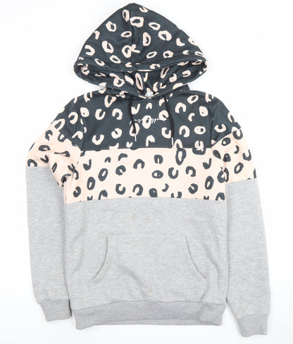 Womens UK Size 8 JustHype Grey Pullover Hoodie