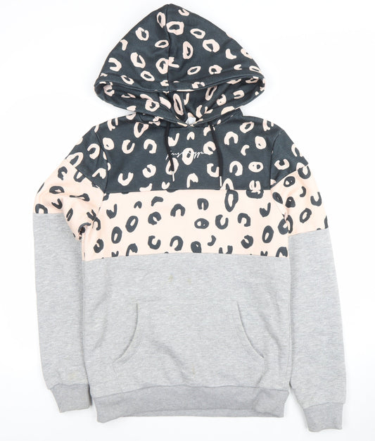 Womens UK Size 8 JustHype Grey Pullover Hoodie
