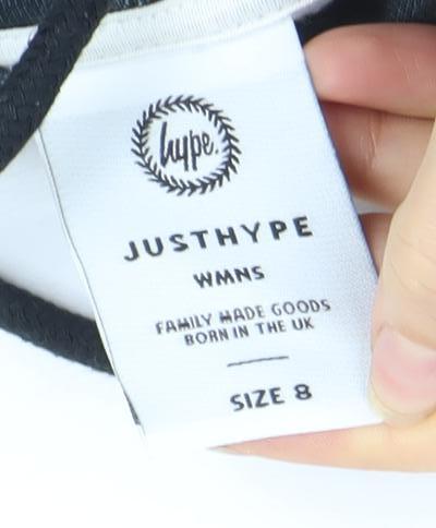 Womens UK Size 8 JustHype Grey Pullover Hoodie