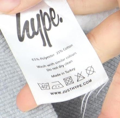 Womens UK Size 8 JustHype Grey Pullover Hoodie