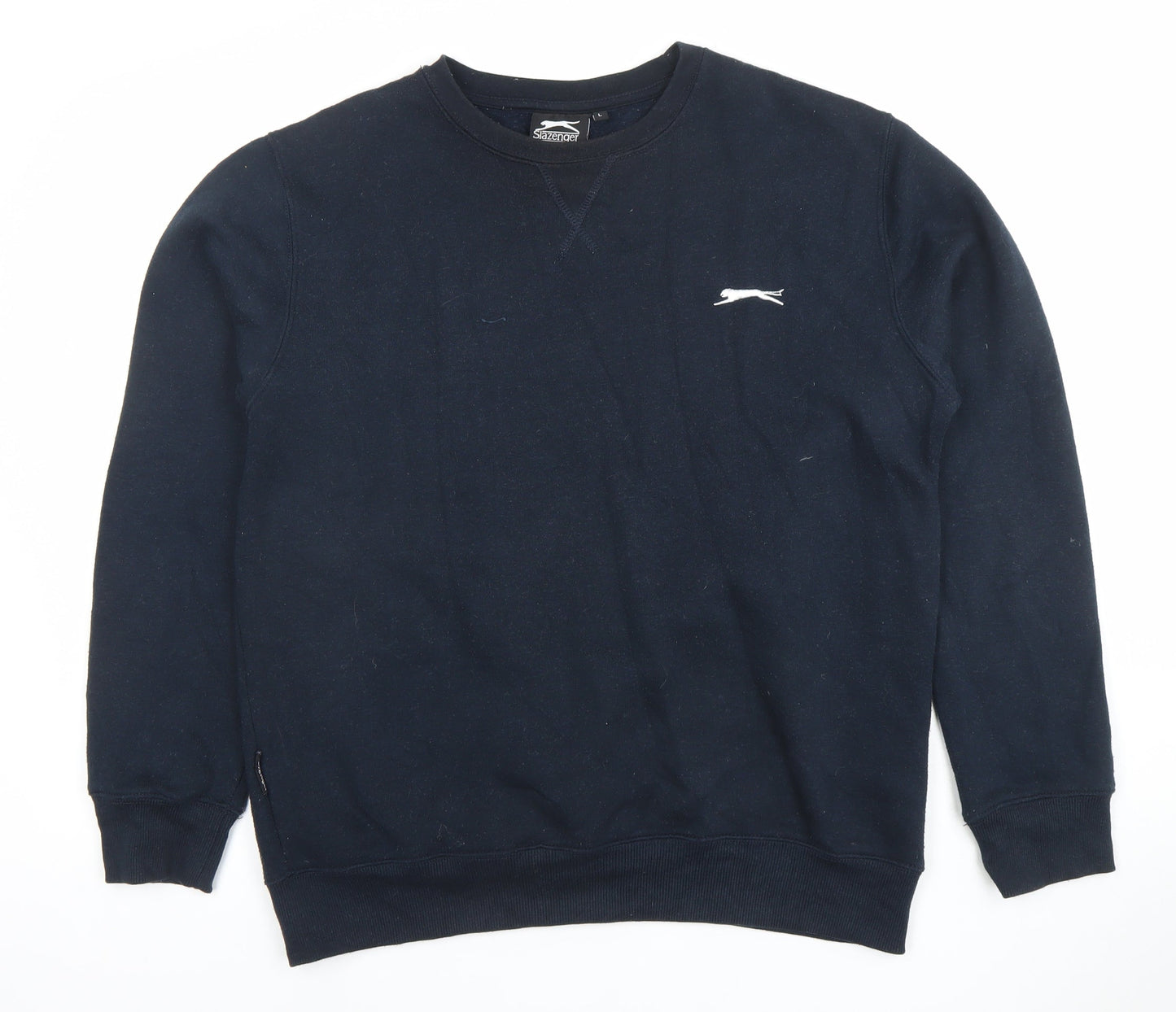 Mens UK Size L Slazenger Black Pullover Sweatshirt