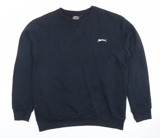 Mens UK Size L Slazenger Black Pullover Sweatshirt